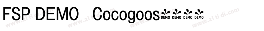 FSP DEMO   Cocogoos字体转换